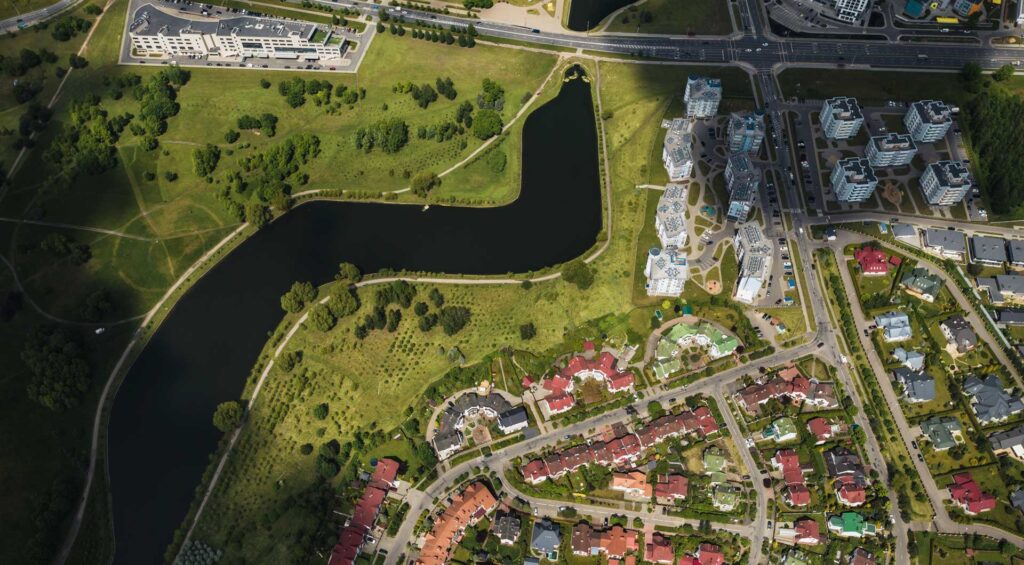 Zoning & Planning overhead photo of neighborhoods